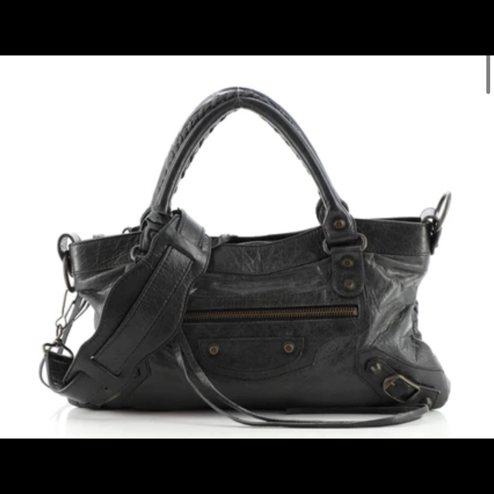 Balenciaga First Classic Studs Bag Leather